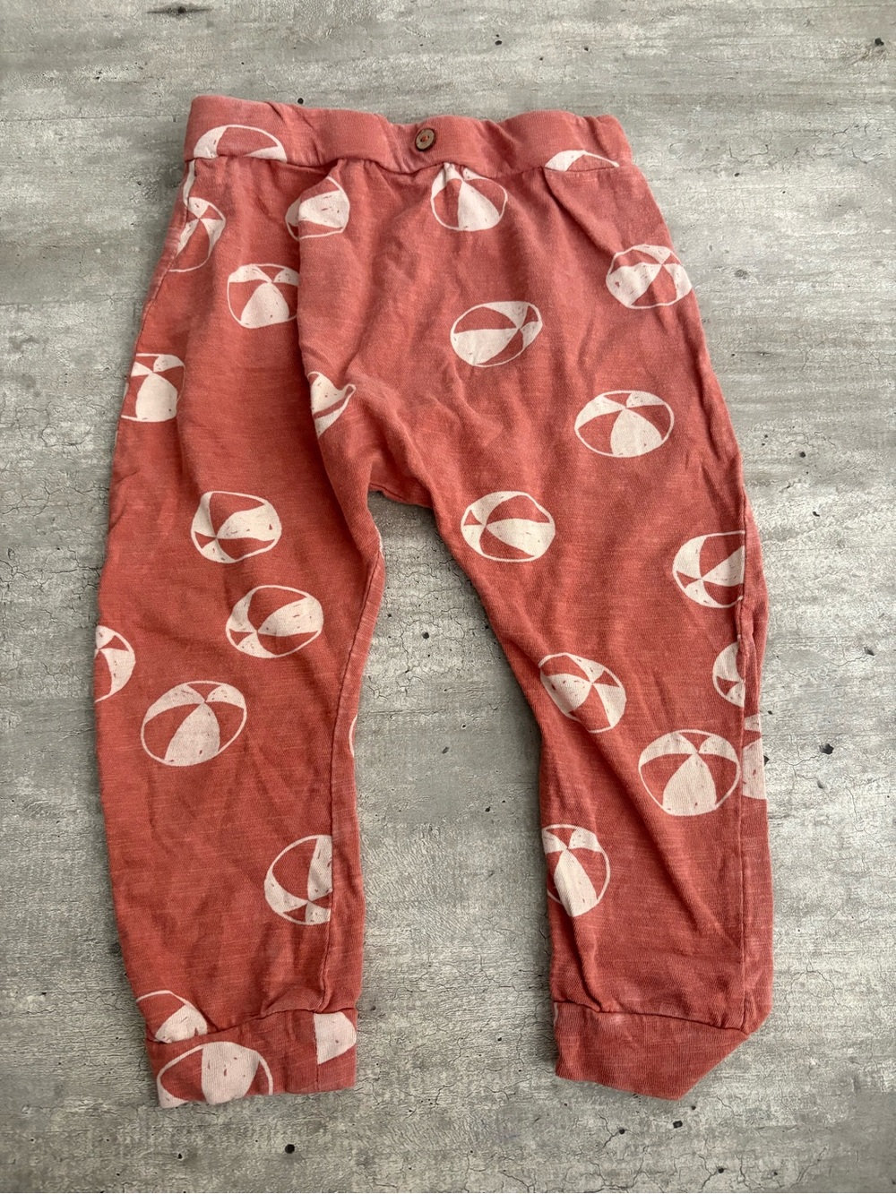 Rylee + Cru Beach Ball Print Jogger Pants 2–3Y Toddler Organic Cotton